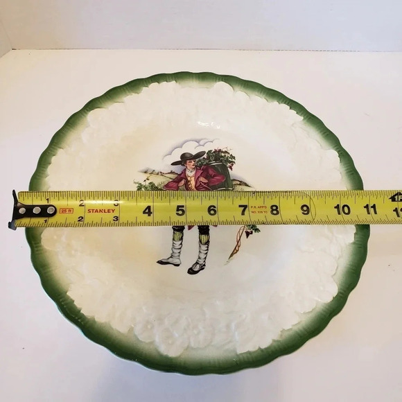 Vtg Alfred Meakin set of 2 French Costume 18th Century Porcelain Plates. - Picture 8 of 8